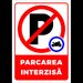 Semn pentru parcarea interzisa cu exceptia motocicletelor